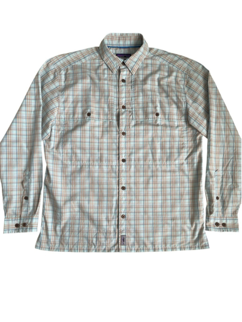 Patagonia Island Hopper Long Sleeve Shirt Men’s M Vented Fishing Plaid